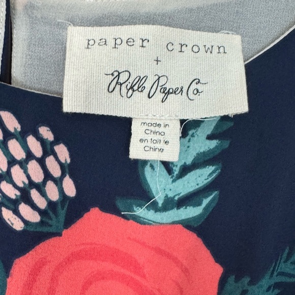 Paper crown floral strappy sundress 👗 MP - Picture 6 of 8